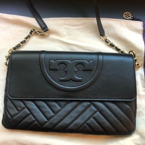 Like New-used Tory Burch Alexa clutch!